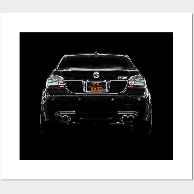 BMW E60 M5 Motor Sport Rear View Wall Art by JFK KARZ